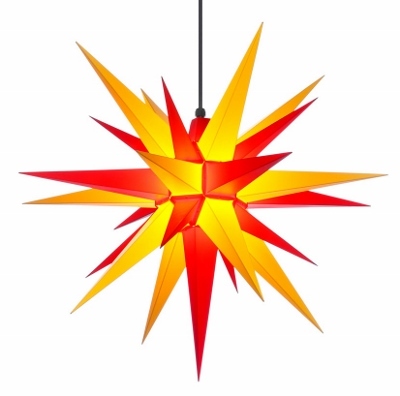 Original Herrnhuter Stern für außen a7 (68 cm), rot / gelb